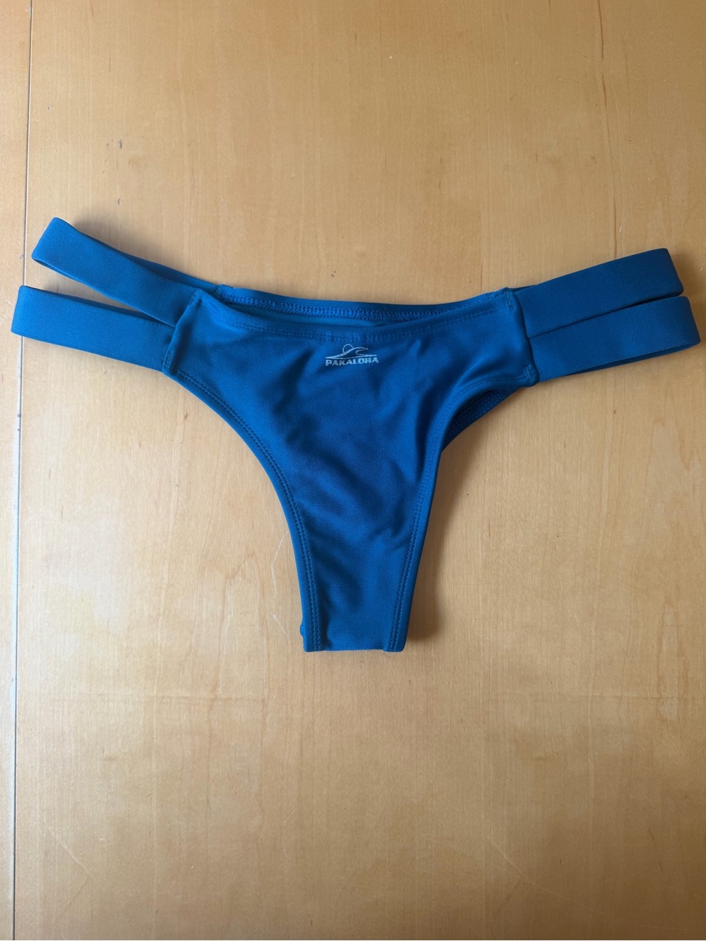 Pakaloha Ocean Blue Double-Strap Women's Bikini Bottom
